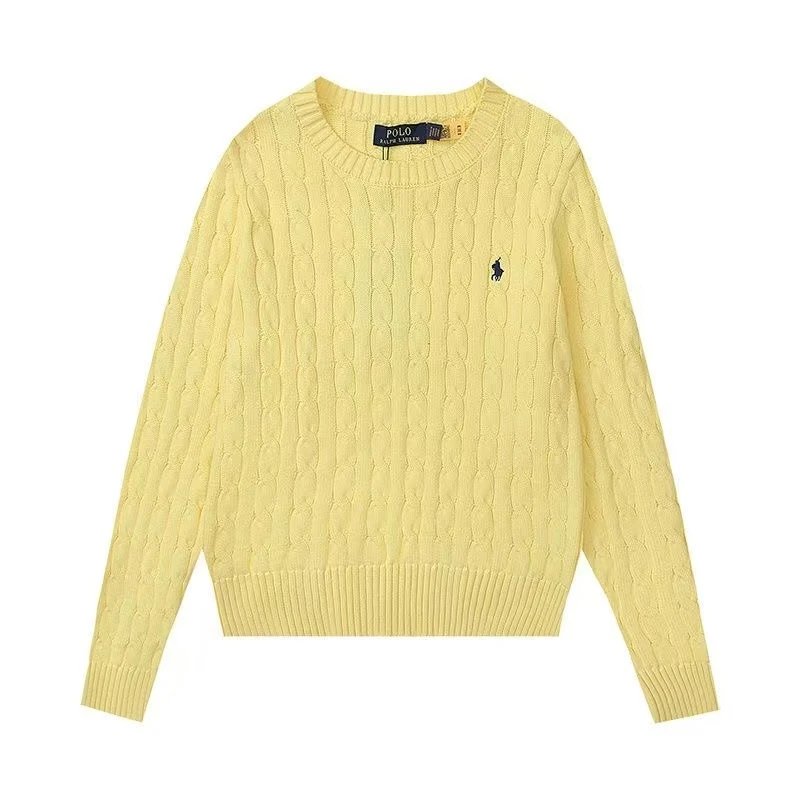 圆领毛衣-黄色